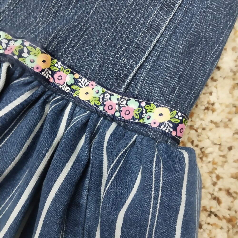 3436 Size 10 Gloria Vanderbilt Upcycled Ruffle Leg Jeans - Picture 3 of 7